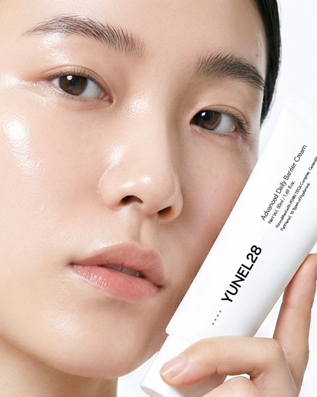 YUNEL28 PDRN Barrier Cream 32000ppm – 5 Actives for Glass Skin | Korean Moisturizer with Niacinamide 2%, Panthenol 1%, TECA & 8-Type Hyaluronic Acid | Fragrance Free | Sensitive Skin | 1.69 fl oz