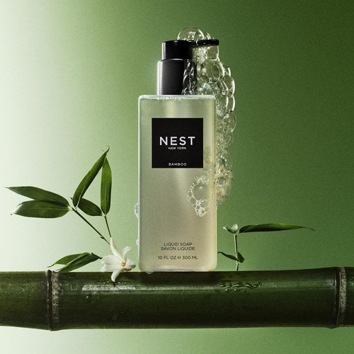 NEST New York Liquid Soap - Bamboo Scent - Nourishes Skin & Cleanses - 10 fl oz, Gluten Free & Cruelty Free