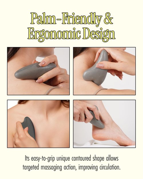 BRMUD Relief Mud Gua Sha Mud Bar Soap - Mud Mask Massager Cleansing Bar for Face and Body - V Line Lifting, Sebum Cleansing, Moisturizing - Shea Butter, Panthenol, Jojoba Seed Oil, 2.99 oz.