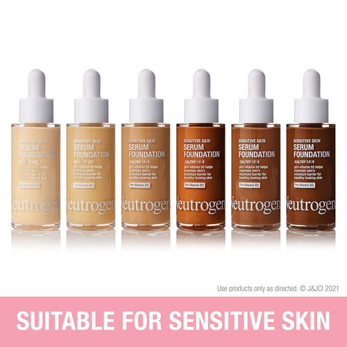 Neutrogena Healthy Skin Serum Foundation - Pro-Vitamin B5, Color Correcting, Light 01, 1 oz