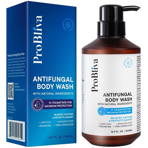 Skiennix Antifungal Body Wash - Medicated Treatment for Jock Itch, Ringworm & Back Acne - Tea Tree Oil & Tolnaftate