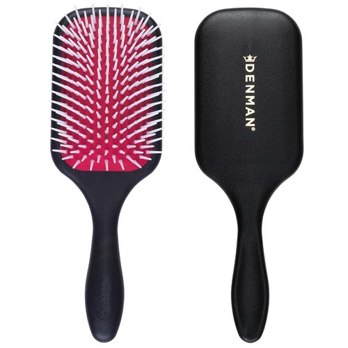 Denman Detangling Paddle Brush - Versatile Wet/Dry Hair Styler for Curly, Coily & Straight Hair | Ideal for All Hair Types