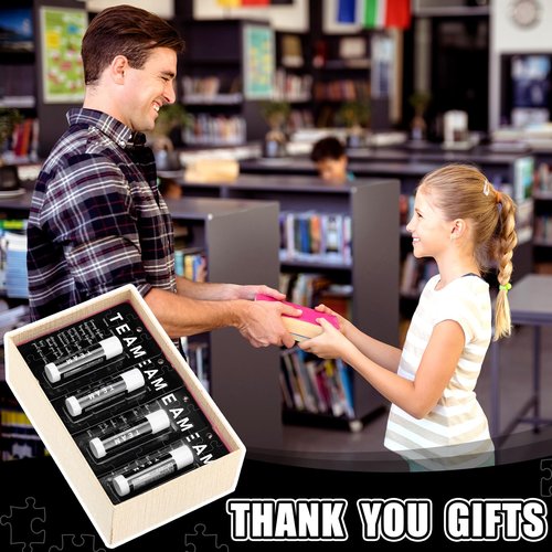Sacubee 30 Pack Employee Appreciation Gift Lip Balms Bulk Staff Teacher Team Volunteer Thank You Gift Nurse Volunteers Appreciation Party Favor for Women Men Coworkers(Team,Black)