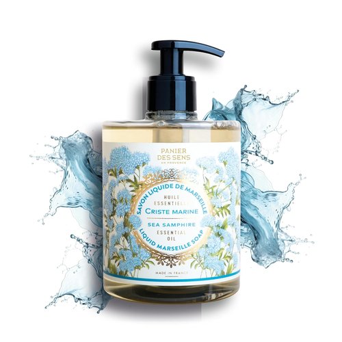 Panier des Sens - Fresh Sea Fennel Hand Soap - Moisturizing & Refillable - 97% Natural - 16.9 Fl Oz