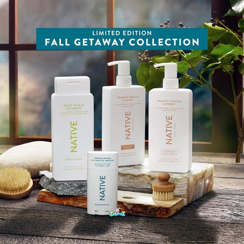 Native Toasted Vanilla & Honey Shampoo & Conditioner Set - Nourishing 8.25 Oz | Gold