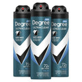 Degree Men Antiperspirant Spray - Black + White | Instant Stain Protection, 3 Count, 3.8 oz