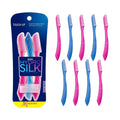 Schick Hydro Silk Dermaplaning Tool - Precision Eyebrow Cover, 9ct | Face Razors for Women, Peach Fuzz Remover
