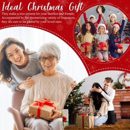 Dansib 48 Pcs Christmas Hand Cream Gift Sets for Dry Cracked Hands Moisturizing Hand Lotion Small Travel Lotion Stocking Stuffers Gift Set for Women Mom Girlfriend Christmas Birthday