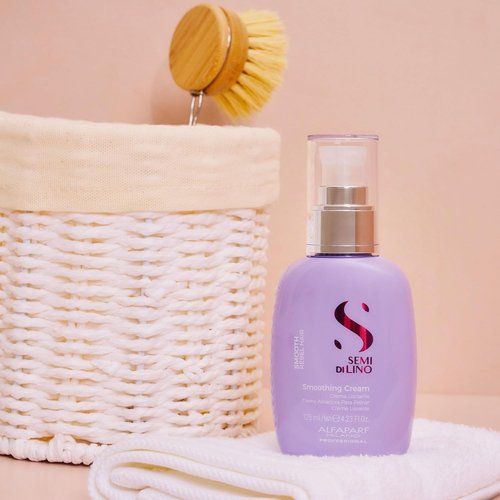 Alfaparf Milano Smoothing Cream - Frizz Control & Heat Protection - Hydrates & Straightens (4.23 fl. oz.)