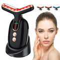 Facial Massager Red-Light-Therapy-for-Face, Neck Skin- Face Wand Tool, TENS L E D Facial Beauty Device Portable at-Home Face Tool for Skin Care