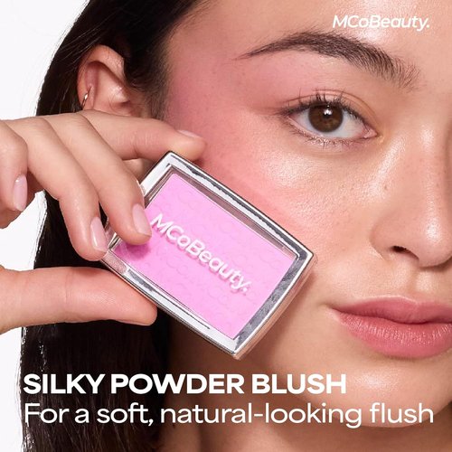 MCoBeauty Glow Up pH Powder Blush - Vivi Pink | Color Activated Soft Matte Blusher for Cheeks - Vegan & Long-Lasting