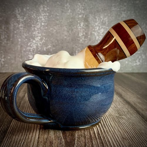 Moon Soaps Amaretto Speciale – Luxury Tallow Shaving Soap with Almond & Dark Cherry Scent, 6 oz