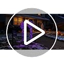 Halloween Skeleton Hands Stake Lights - Purple & Blue, 2 Pack Solar Pathway Decor
