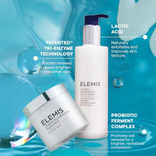 ELEMIS Dynamic Duo Kit - Enzyme-Powered Skin Refining Gel Cleanser & Exfoliating Pads | $124 Value