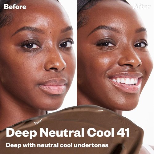 Kosas BB Burst Tinted Face Gel Cream - Hydrates & Smoothes Skin for Healthy Collagen - Deep Neutral Cool 41 (1 Oz/30 ML)