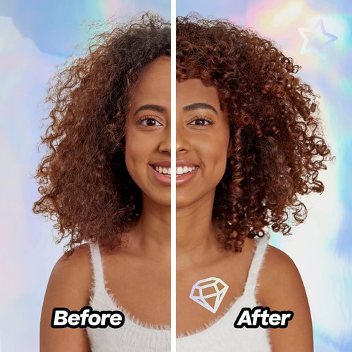 Hally Hair Fluffy G Hair Gloss - 3.4 fl oz Brown Color Glaze for Vibrant, Shiny Hair