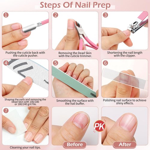 Gifts for Women Manicure Kit for Women Travel Nail Care Kit with Nail Clippers Cuticle Trimmer Cuticle Pusher Glass Nail Files and Buffers Nail Kit Pedicure Manicure Tools Cuticle Care Kit with Case