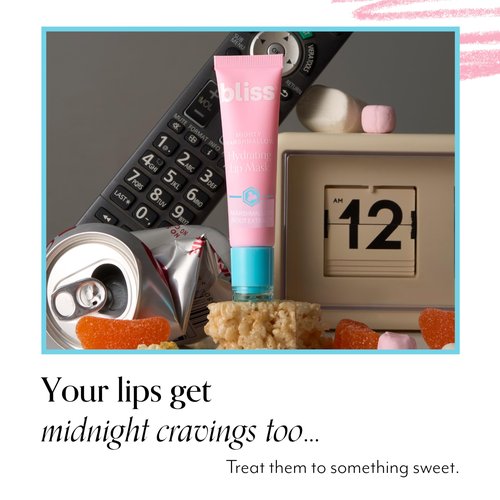 Bliss Mighty Marshmallow Hydrating Lip Mask | Long-Lasting Hydration for Dry Lips