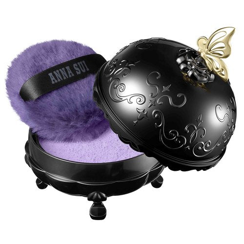 ANNA SUI Loose Face Powder - Refill Only - Blurring effect and Brightening, Covering of Large Pores - Flowless Soft Focus Finish - 200 - Purple - 0.59 oz
