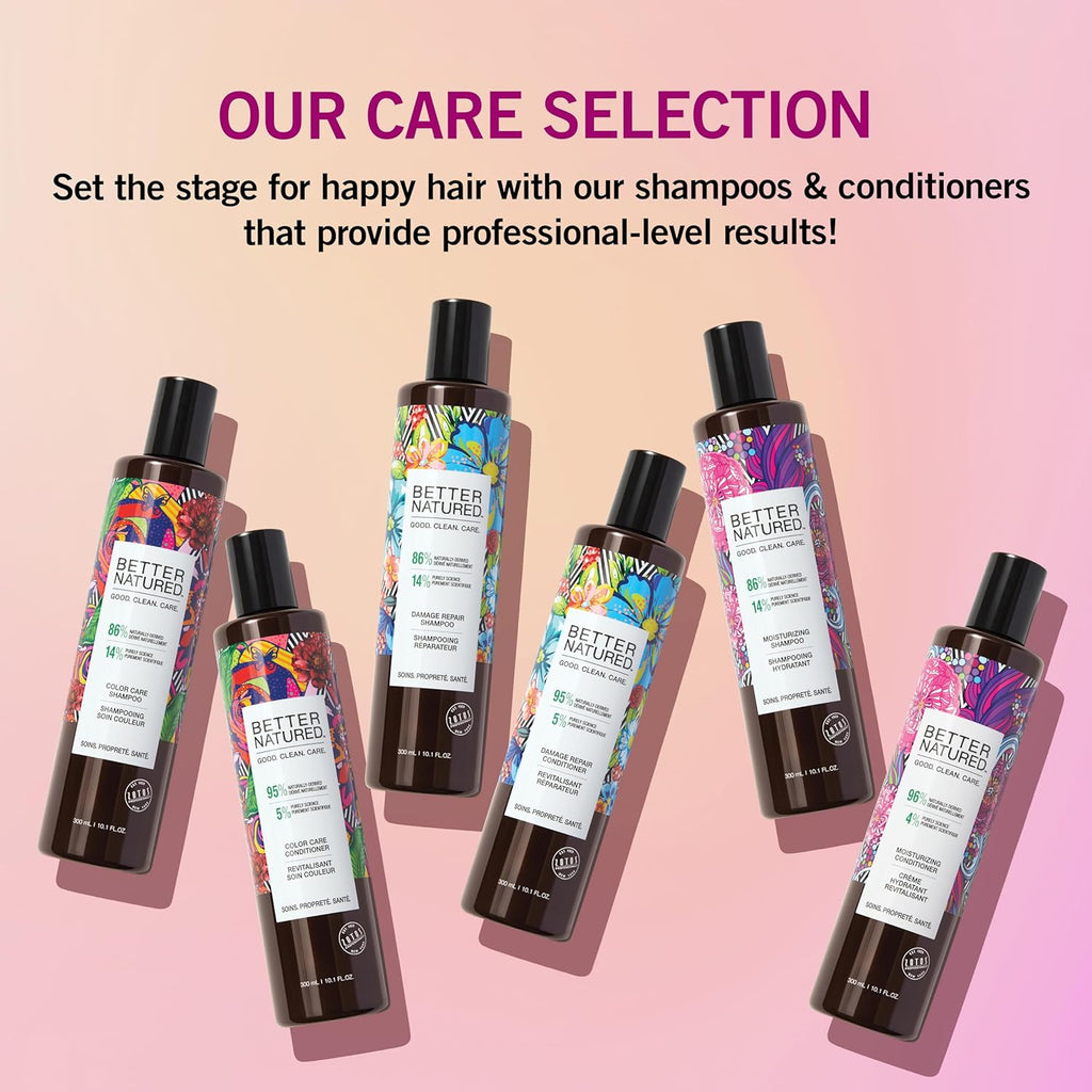 Better Natured Moisturizing Shampoo & Conditioner - Restore Softness & Shine for Dry Hair | Vegan, Paraben-Free