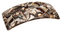 France Luxe Wide Rectangle Barrette - Onyx