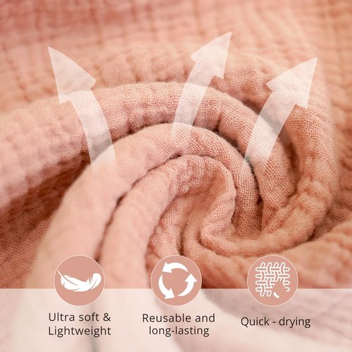 Konssy 6 Pack Face Cloths, Soft Wash Cloth for Washing Face, Cotton Face Towels for Sensitive Skin Women Facial Makeup Remover Reusable Absorbent Washcloths （11 x 11 Inch）