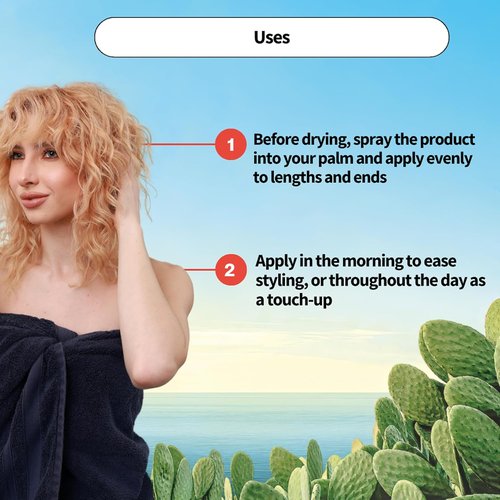 SHAERI Hair Spray - Natural Detangling & Heat Protection - Nourishing Jojoba & Almond Oil - 3.38 oz