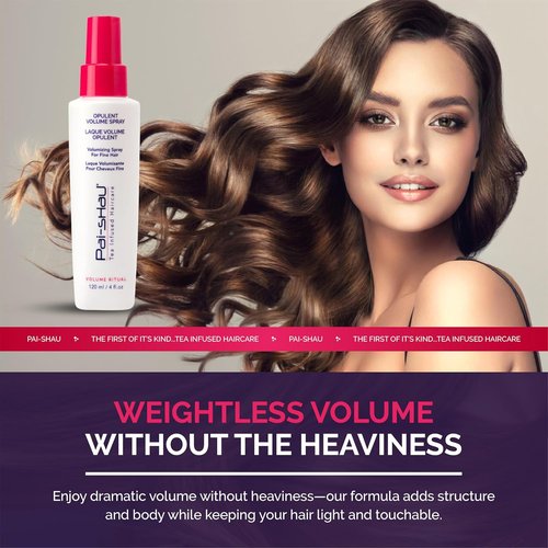 Pai-Shau Opulent Volume Spray - Volumizing Hair Spray for Fine Hair, Lightweight Root Lift (4 Fl Oz)