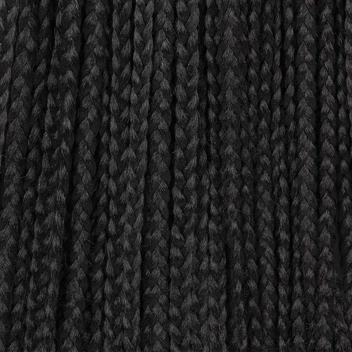 16 Inch Box Braid Crochet Hair,Crochet Box Braids,Crochet Braids Box Braids,Crochet Box Braids Pre Looped,1CM In Diameter 3X 100% Synthetic Hair Extensions(132 Strands,1B#)