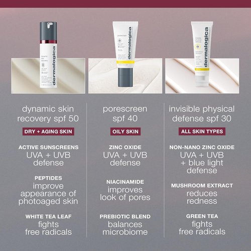 Dermalogica Dynamic Skin Recovery SPF 50 - Anti-Aging Face Sunscreen Moisturizer | Non-Greasy, Broad Spectrum