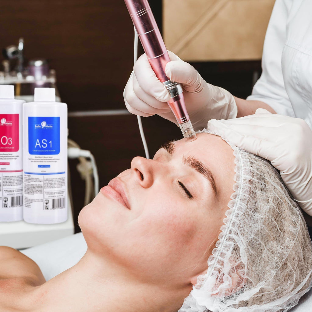 YMEYFAN AS1 Hydrate Solution for Facial Machine Hydrogen Oxygen Professional, AS1 SA2 AO3 Aqua Peeling Solution Serums for Hydration Face Cleaning, Face Skin Care, Hydrating, Exfoliate (400ml/3Pcs)