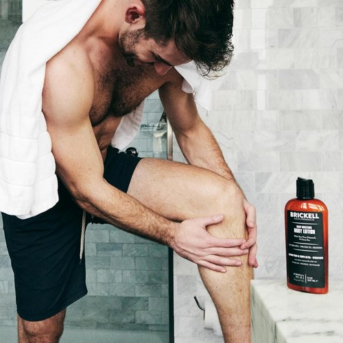 Brickell Men's Deep Moisture Body Lotion - Natural & Organic Hydration for Dry Skin | 8 Oz, Unscented