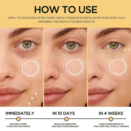 HYDRÈNE Night Cream for Women Firming & Tightening Face Moisturizer with Niacinamide, Peptides, Hyaluronic Acid & Vitamin E – Hydrating Skincare for Dry, Mature Skin, 1.76 fl.oz
