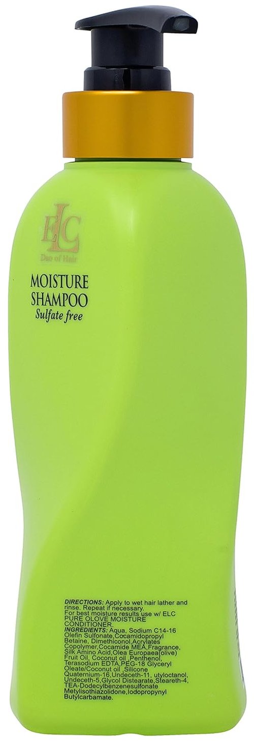 ELC Pure Olove Moisturizing Shampoo - Nourishing Formula for Soft, Hydrated Hair | 12oz