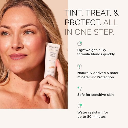 MDSolarSciences Mineral Tinted Sunscreen SPF 30 - Water-Resistant, Broad Spectrum UV Protection | 1.7 Fl Oz