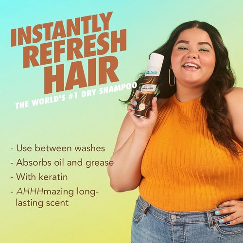 Batiste Dark Dry Shampoo - Waterless Formula for Instant Freshness | 3.81oz, Pack of 3