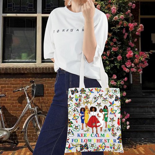 LEVLO Sorority Cosmetic Bag Sorority Sister Gift Keep Calm And Follow The Star Sisterhood Merch (KEEP CALM T)