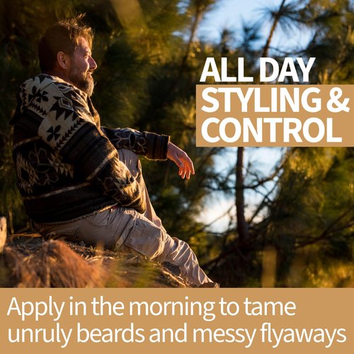 AM Beard Butter Beard Care - Sandalwood Long Lasting Styling and Hydration For a Working Man - Softens and Reduces Itch - Naturally Derived Shea Butter, Cocoa Butter, Coconut Beard Oil for men - 4oz