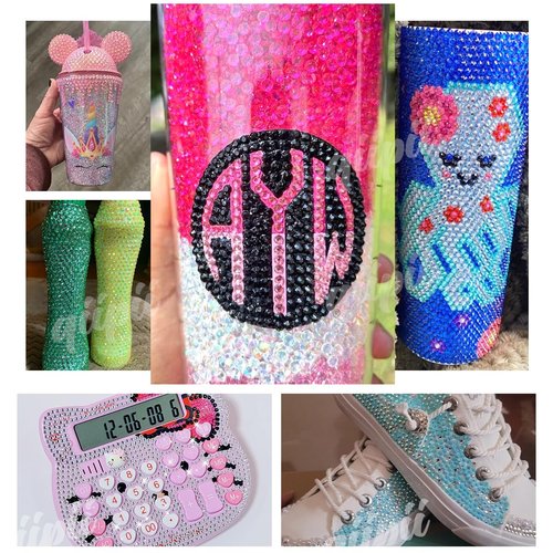 qiipii 3 Boxes 24 Color 3mm 4mm 5mm Jelly Resin Rhinestones Flatback Colorful Stones Gems Diamonds Charms for Nails Face Makeup Bedazzling Crafting Tumblers Bottles DIY Crafts Clothes Shoes Phones