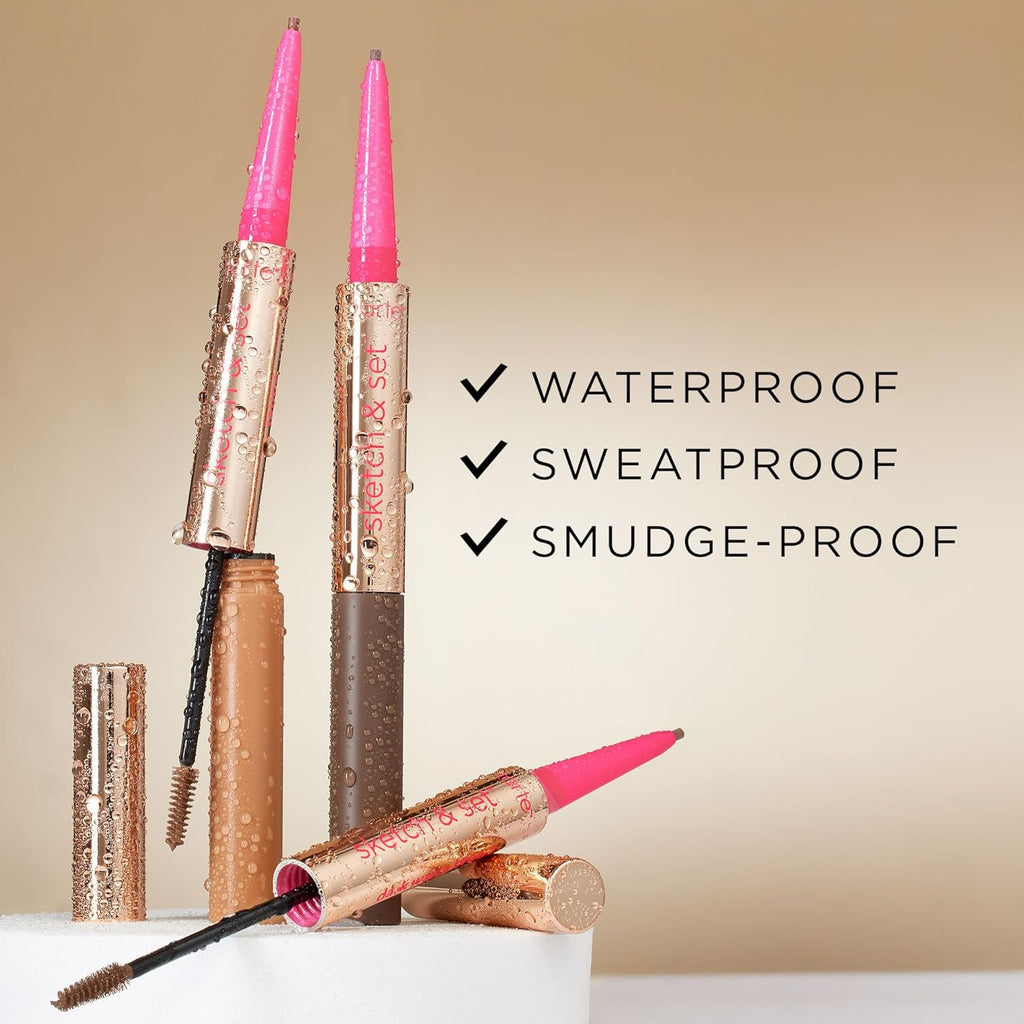 Tarte Big Ego Brow Pencil & Tinted Gel - 2-in-1 Waterproof Eyebrow Solution for Fuller, Thicker Brows
