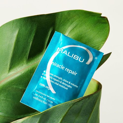 Malibu C Miracle Repair Hair Reconstructor - Nourishing Treatment for Damaged Hair - Flax Protein & Vitamin B5