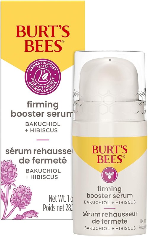 Burt's Bees Firming Collagen Face Serum - Natural Retinol Alternative with Bakuchiol for Anti-Aging | 1 oz