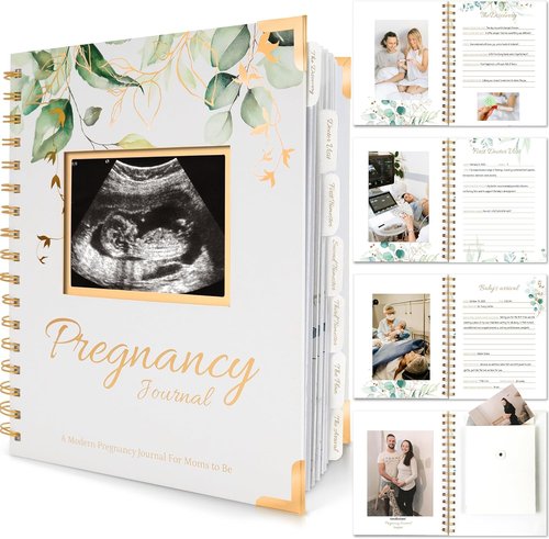 Alpine Pregnancy Journal | Beautiful 90-Page Hardcover Memory Book for First-Time Moms