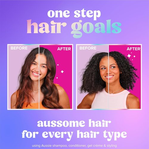 Aussie Ultra Wonder Gel Crème - All-in-One Moisturizing Styler for All Hair Types, 10.1oz