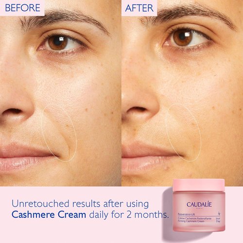 Caudalie Resveratrol-Lift Firming Cashmere Cream - Anti-Aging Moisturizer with Vegan Collagen & Hyaluronic Acid | 50 mL