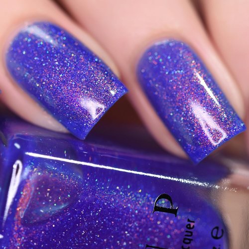 ILNP Deep End - Cobalt Shimmer Holographic Nail Polish | Long-Lasting, Vibrant Color