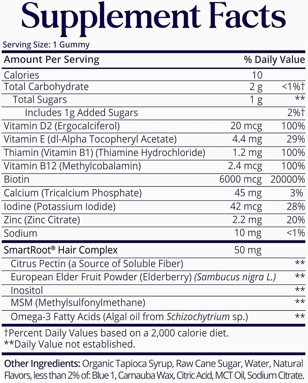 SugarBearPro Hair Vitamins - Extra Strength Biotin 6000mcg Gummies for Hair Growth | Vegan, 1 Month Supply
