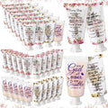 48 Pcs Christian Hand Cream Bulk Gifts for Women Bible Verse Mini Hand Lotion Scripture Travel Lotion for Dry Cracked Christian Religious Gifts Bulk for Mom Women Teacher Wedding Favors (Cross Style)