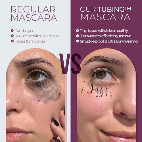 Blinc Amplified Tubing Mascara - Longwear Volume & Definition, Smudge-Proof, Sensitive Eyes Safe, Washable