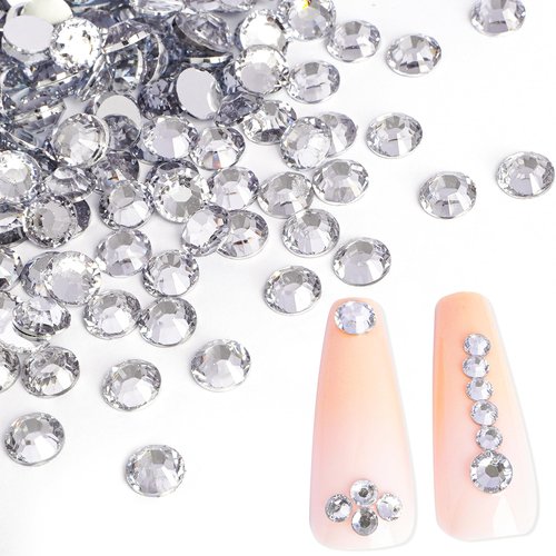 Canvalite 25000Pcs Resin Jelly Rhinestones for Crafting, Clear Flatback Gems, Bedazzling Crystal with 5Pcs 2.5g B7000 Jewelry Glues and Tweezers and Dotting Pen for DIY Crafts Clothing Shoes Nail Art